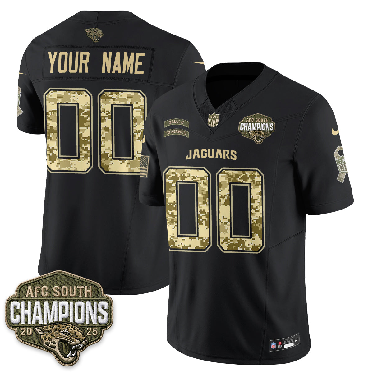 JAX 2026 Salute to Service V2 Vapor Custom Jersey - Stitched