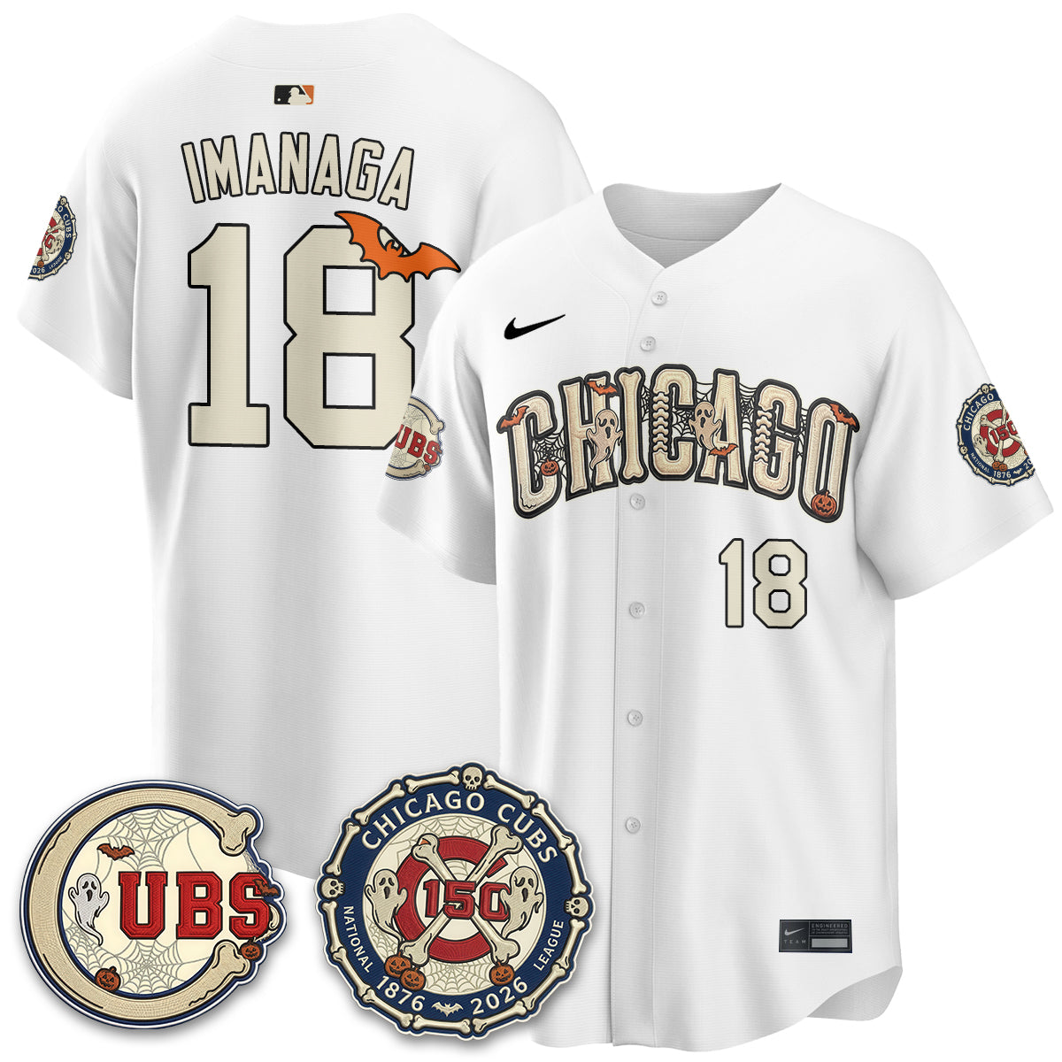 Chicago Cubs Halloween 2026 Vapor Limited Jersey - Stitched
