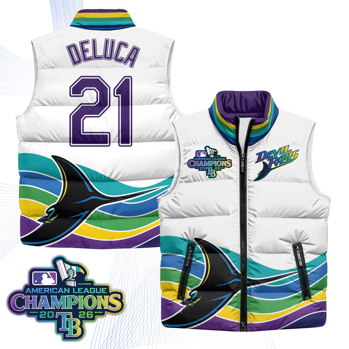TB 2026 AL Champions Limited Puffer Vest - Printed