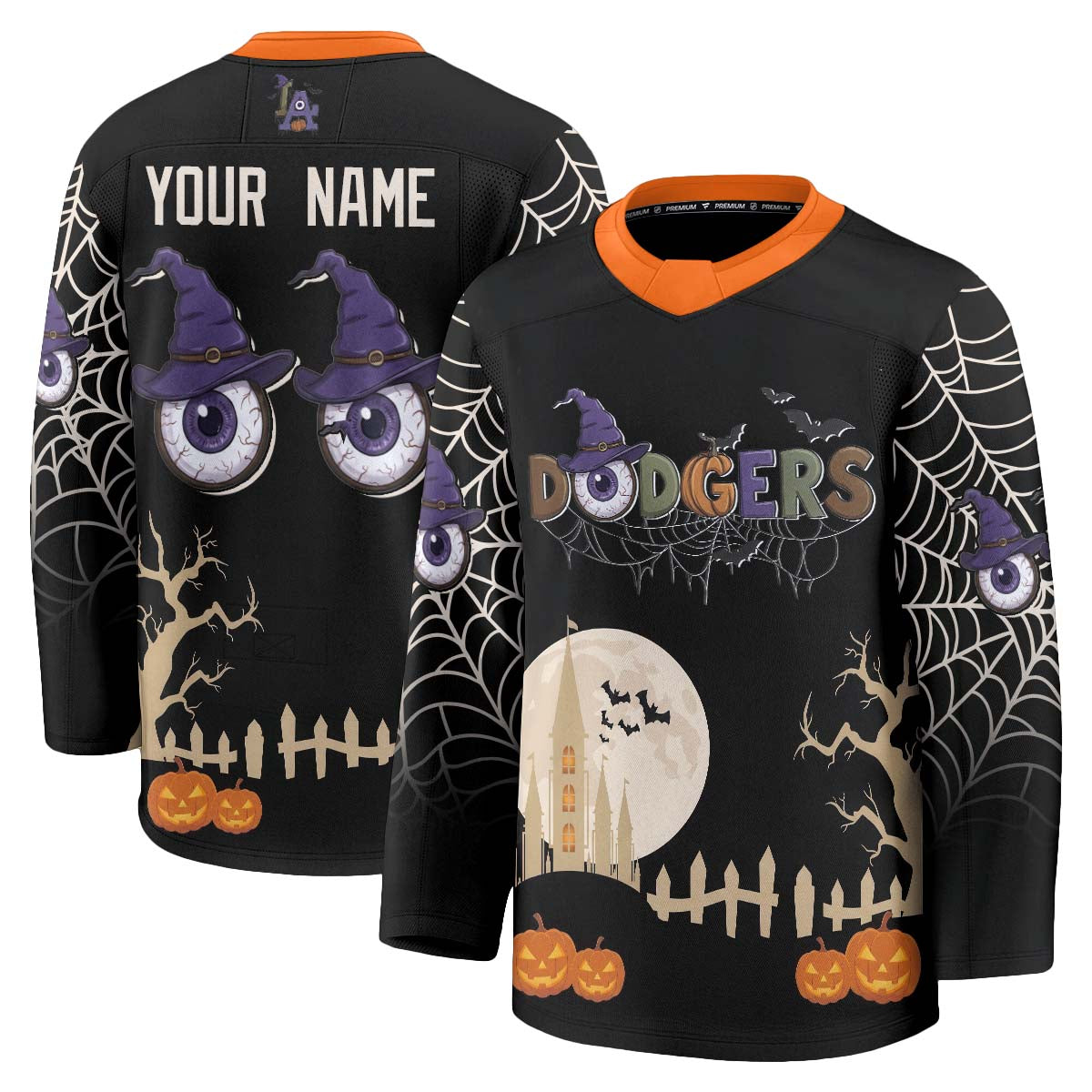 LAD Halloween Edition Hockey Custom Jersey - Printed