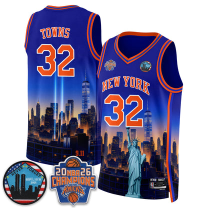 NYK Skyline Never Forget 9/11 Edition Vapor Jersey - Printed