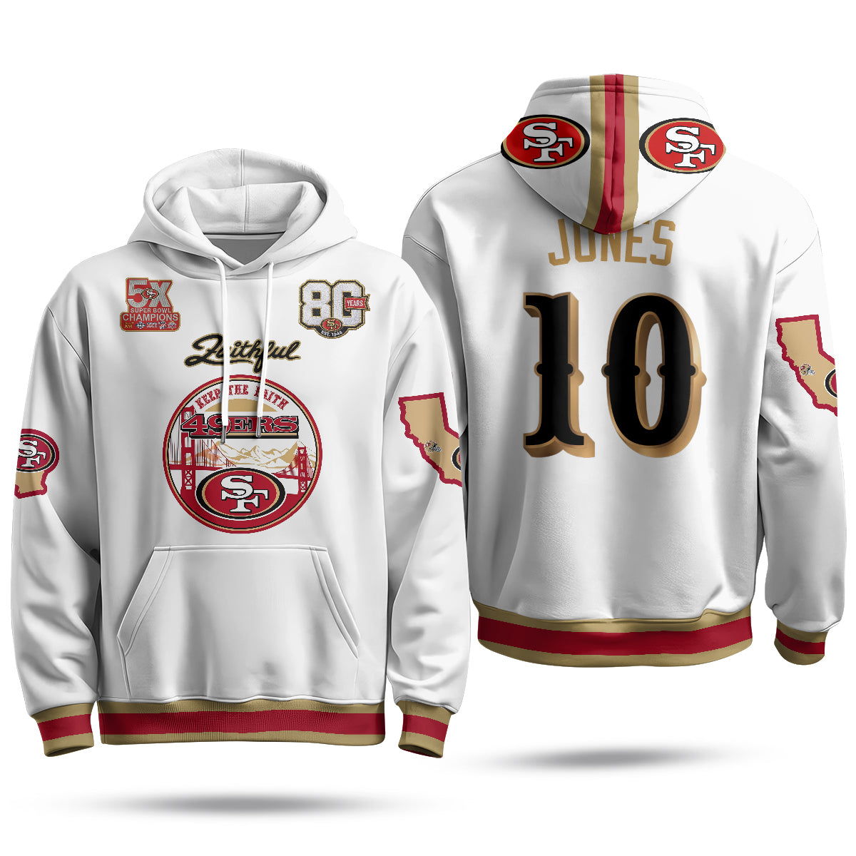 SF Faithful to The Bay Hoodie - Stitched