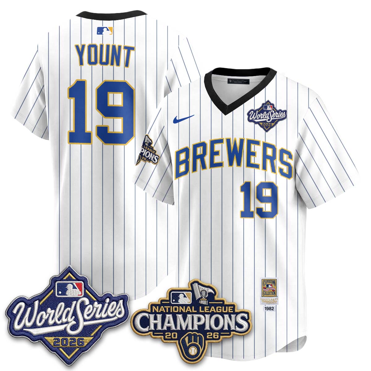 MIL 2026 NL Champions Throwback Jersey - Stitched