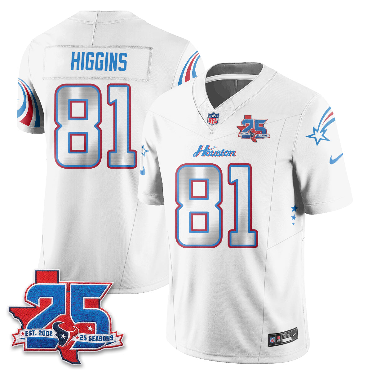 HOU Fan Gear Edition Vapor Jersey (2) - Stitched