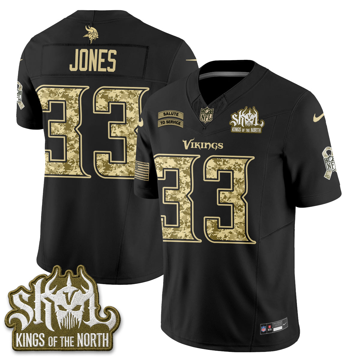 MIN 2026 Salute to Service V2 Vapor Jersey - Stitched