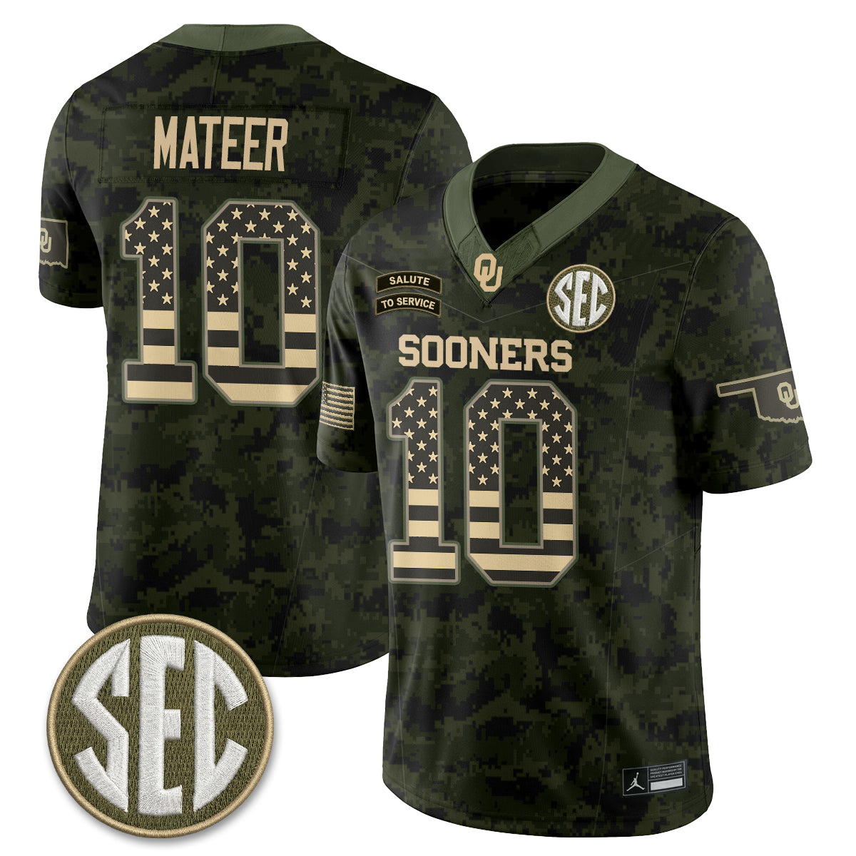 OU 2026 Salute to Service Vapor Jersey - Stitched