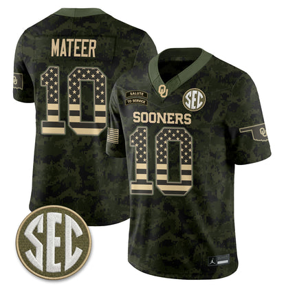 OU 2026 Salute to Service Vapor Jersey - Stitched