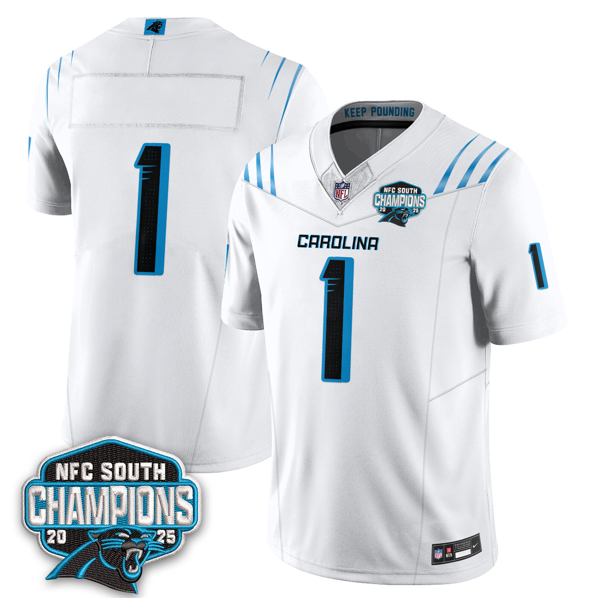 Carolina Panthers Fangear Edition Vapor Jersey - Stitched