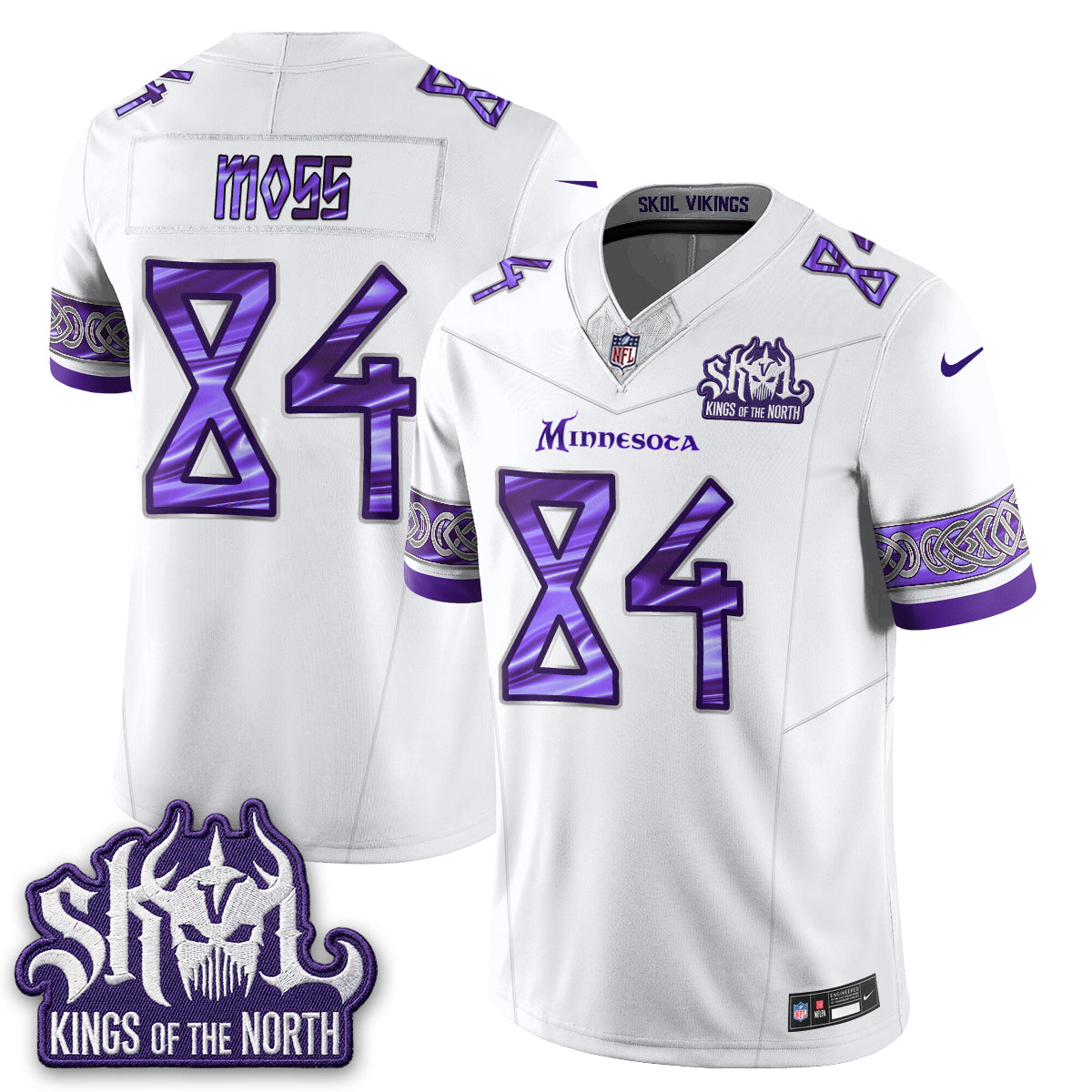 MIN  Warrior Skol Patch Vikings Font Edition  - Stitched (2)