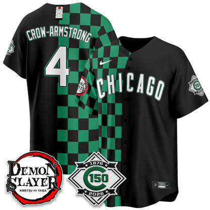 Chicago Cubs Demon Slayer Vapor Limited Jersey - Stitched