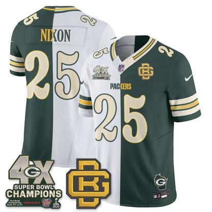 Green Bay Packers Rivalries Split Edition Vapor Jersey - Stitched