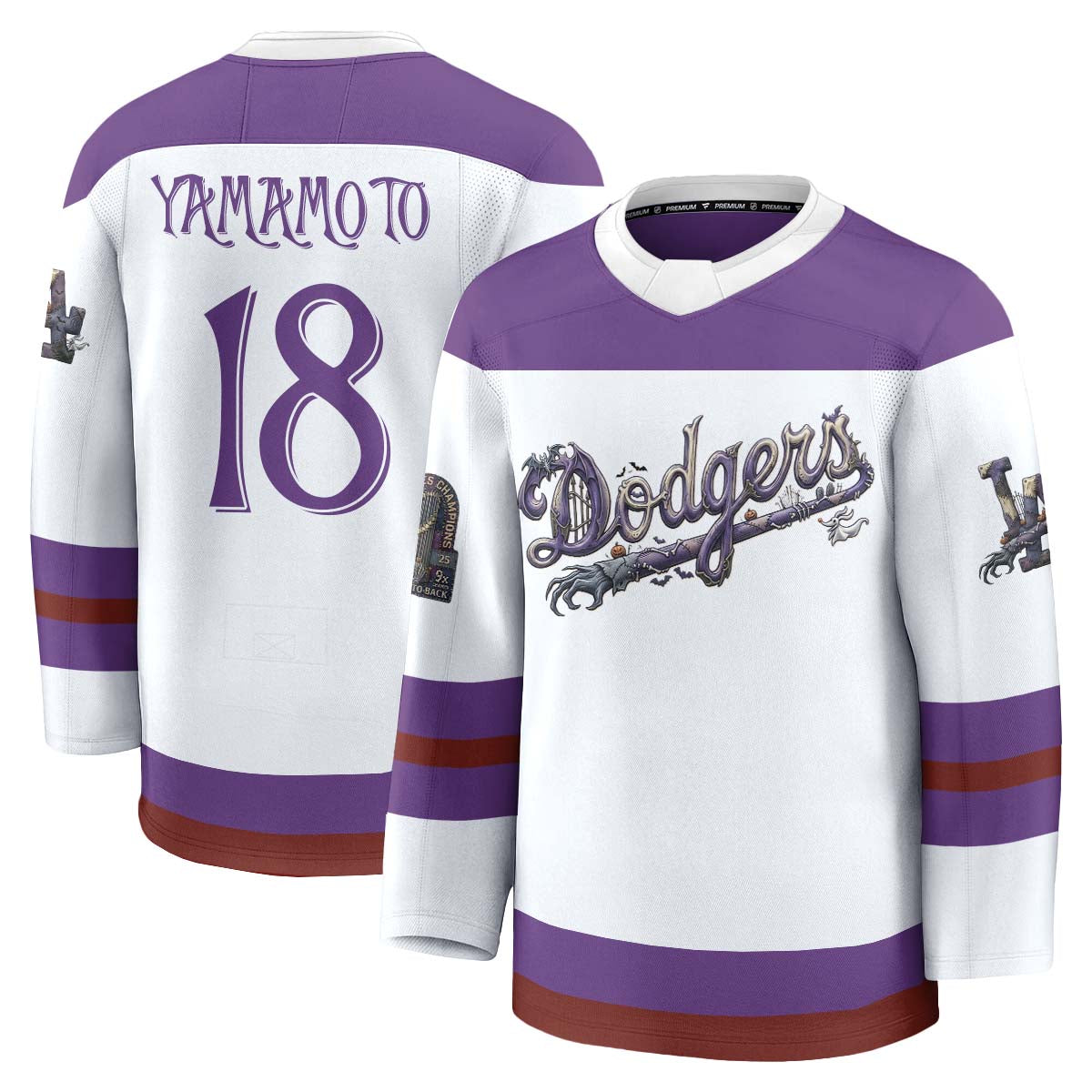LAD Nightmare Halloween Edition Hockey Jersey - Printed