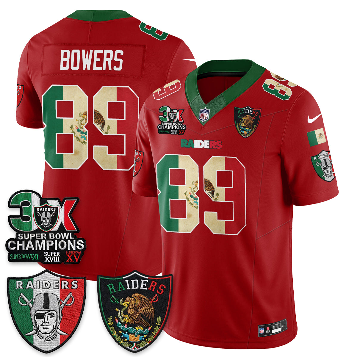 LVR 3X Champs Mexico Edition Vapor Jersey - Stitched