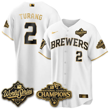 MIL W.S 26 & 2026 NL Champions Navy Jersey - Stitched