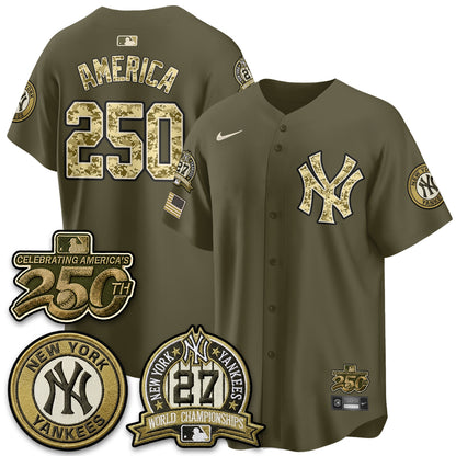 NYY Salute to Service 2026 Vapor Limited Jersey - Stitched
