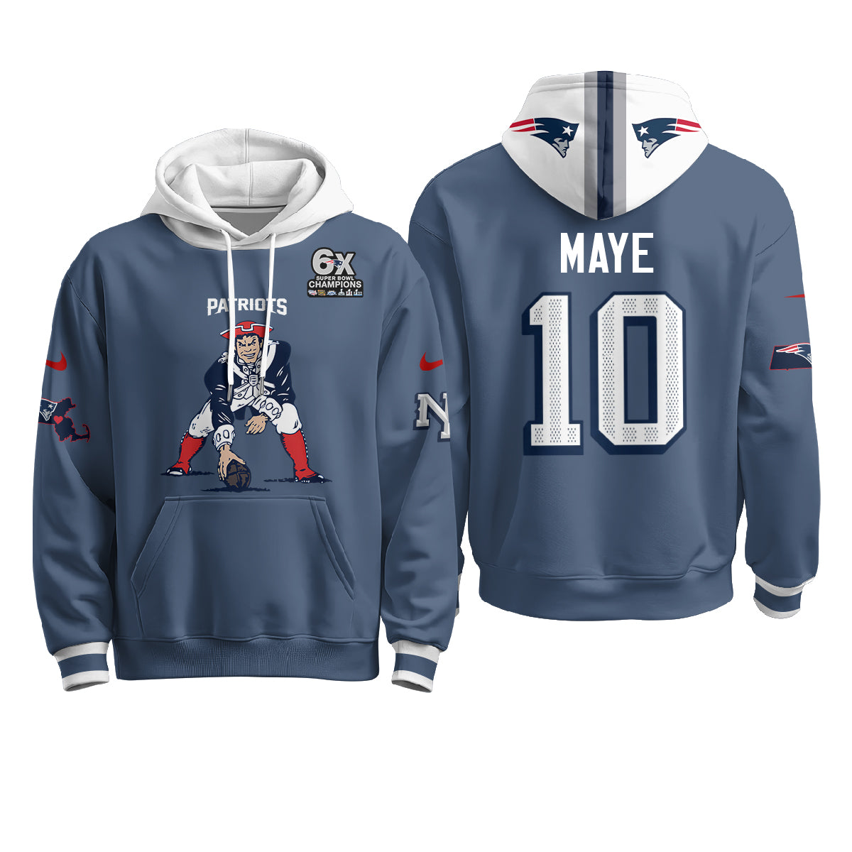 NE Minuteman Edition Fleece Hoodie - Printed