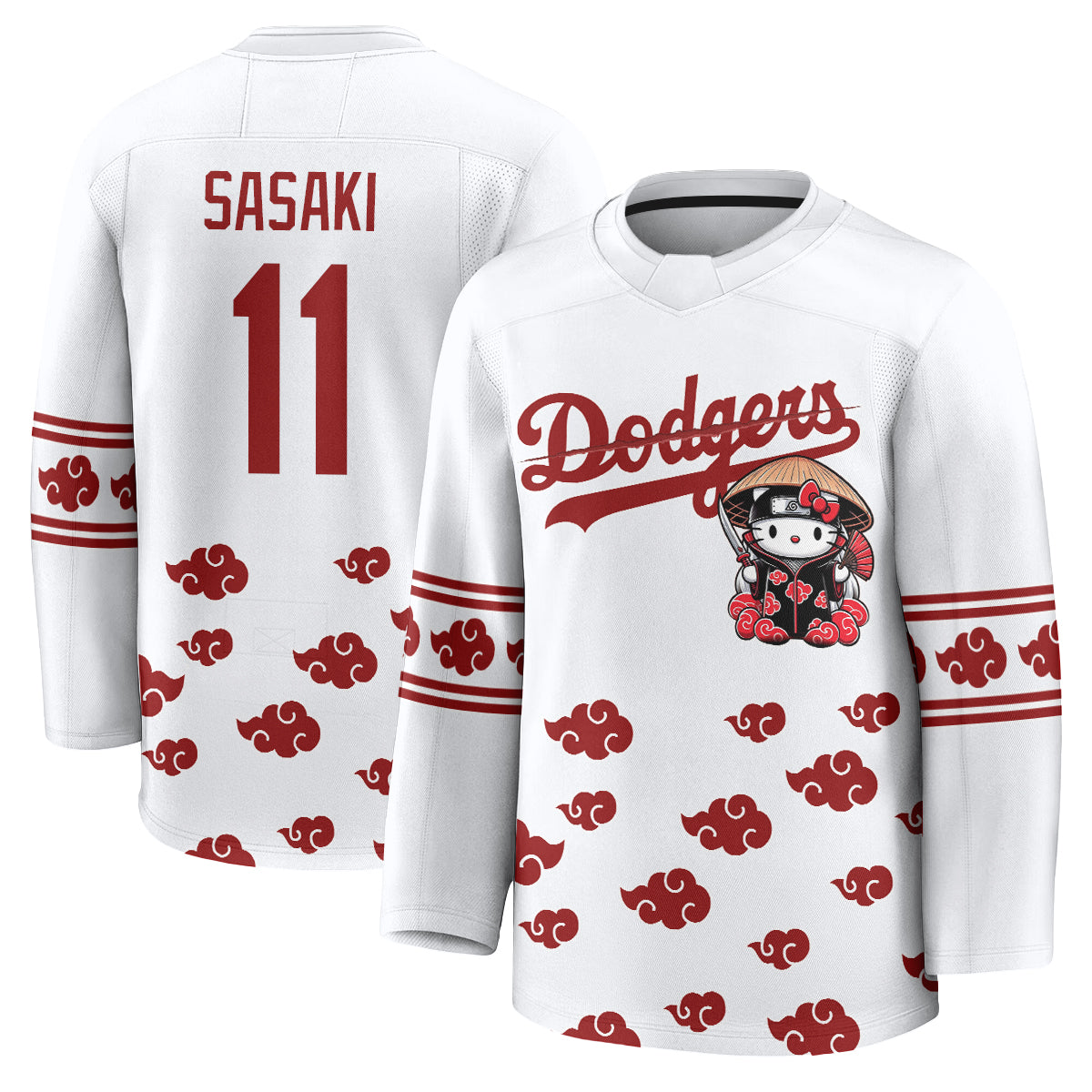 Los Angeles Dodgers Akatsuki Edition Vapor Hockey Jersey - Stitched