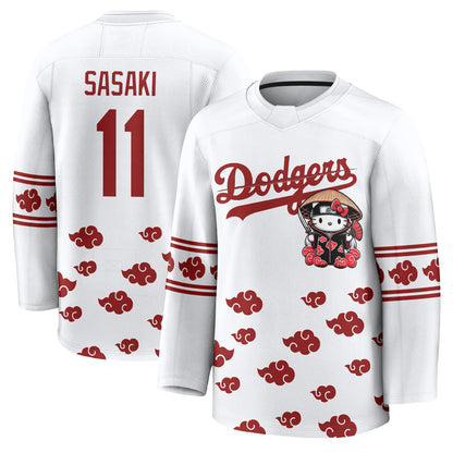 Los Angeles Dodgers Akatsuki Edition Vapor Hockey Jersey - Stitched