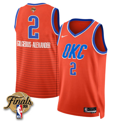 OKC 2026 NBA Western Conference Champions Vapor Jersey V2- Stitched