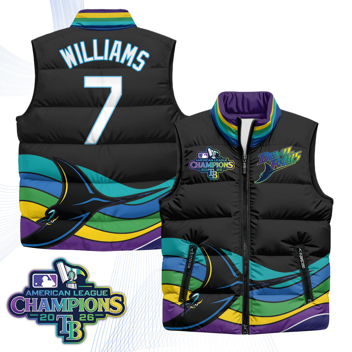 TB 2026 AL Champions Limited Puffer Vest - Printed
