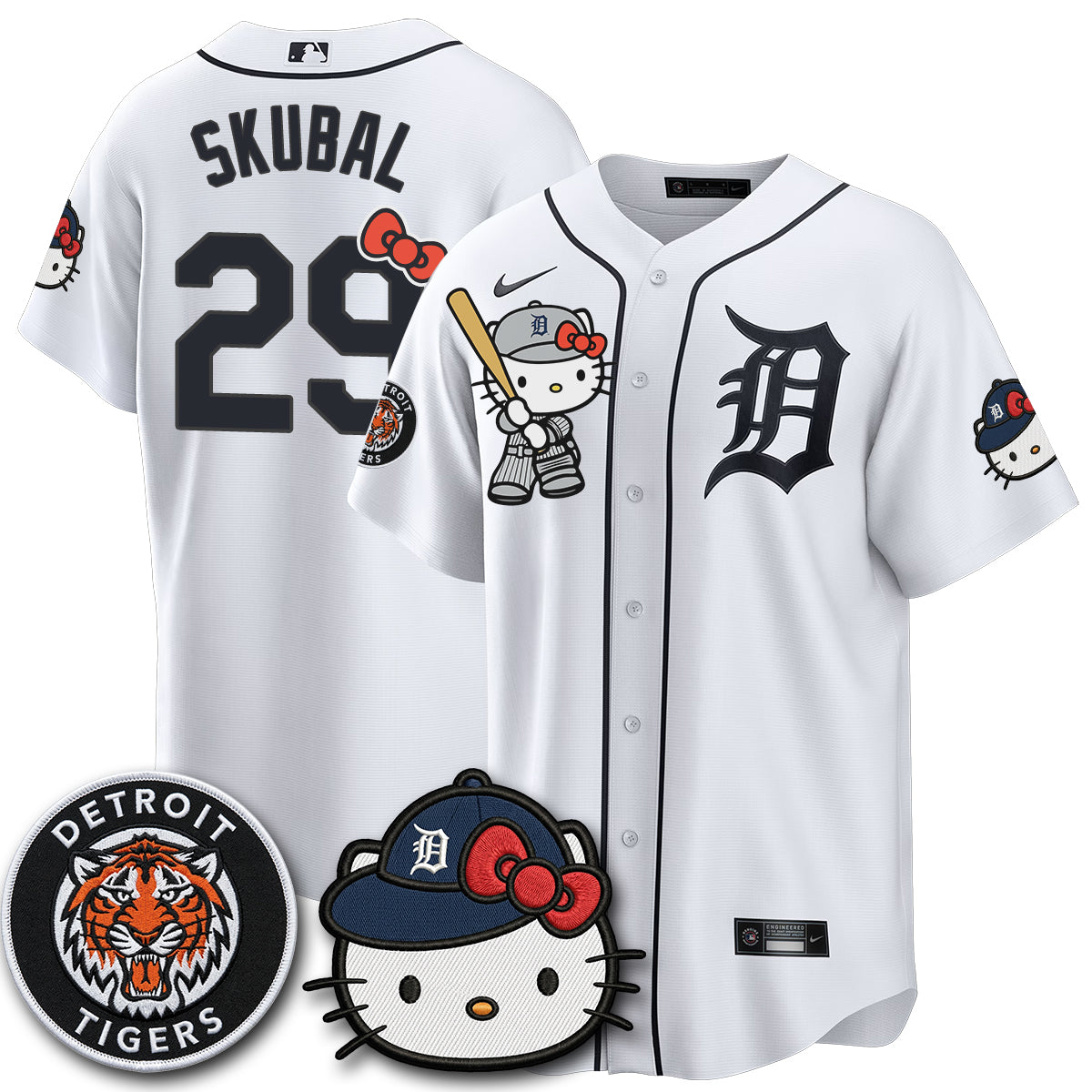Detroit Tigers x Meow KT Edition Vapor Limited Jersey - Stitched