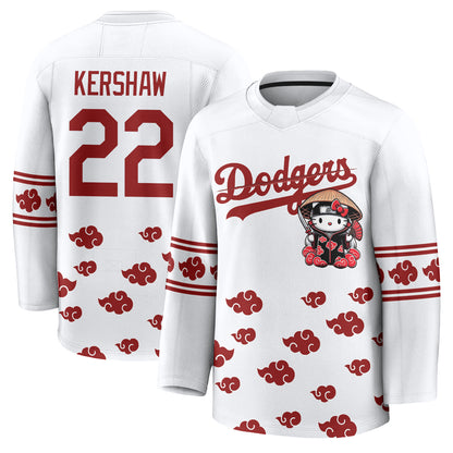 Los Angeles Dodgers Akatsuki Edition Vapor Hockey Jersey - Stitched