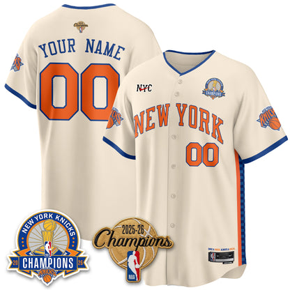 NYK 2026 NBA Champions Special Edition Vapor Custom Jersey V2- Stitched