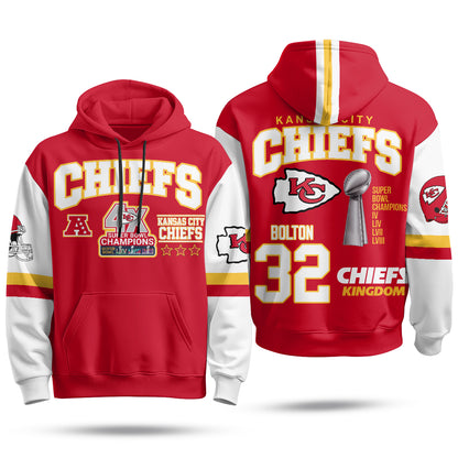 KC 4X Champs Gold Edition Fleece Hoodie - Printed