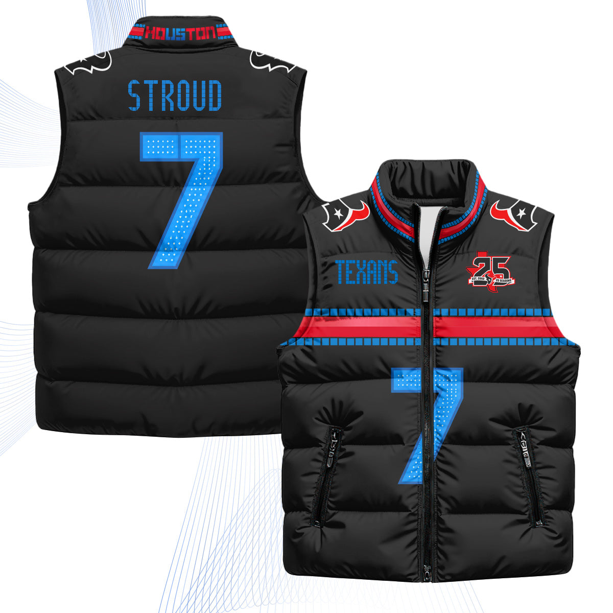 HOU 2026 Rivalries Puffer Vest - Printed