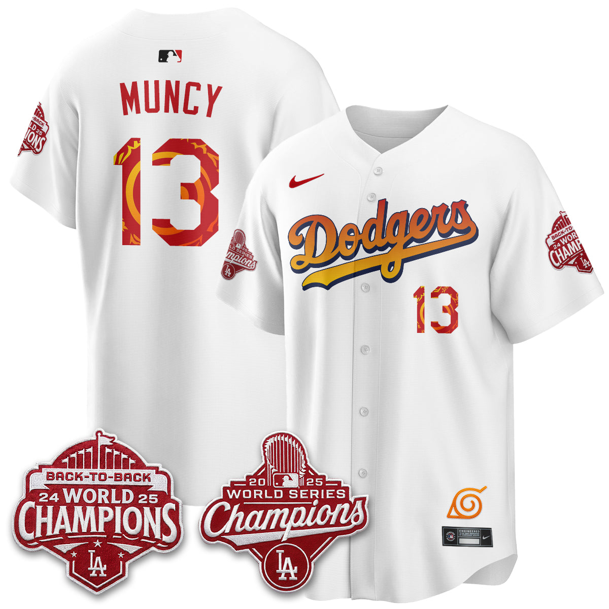 Los Angeles Dodgers x The Knucklehead Ninja Vapor Jersey - Stitched