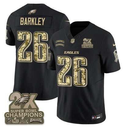 Philadelphia Eagles Salute to Service V2 Vapor Jersey - Stitched