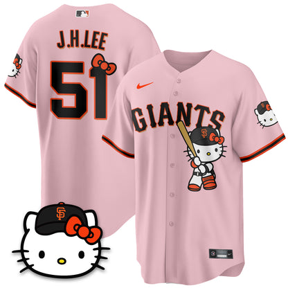 San Francisco Giants x Meow KT Vapor Jersey - Stitched