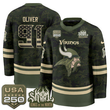 MIN 2026 Salute To Service Edition Hockey Jersey - Printed