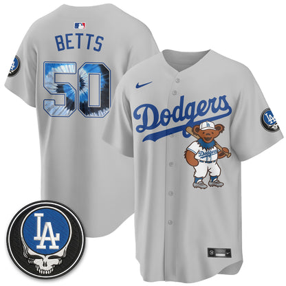 Los Angeles Dodgers x Grateful Dead Edition Vapor Jersey - Stitched