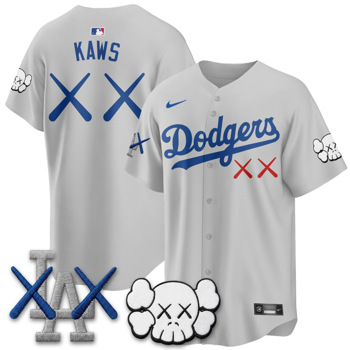 Los Angeles Dodgers x KAWS Edition Vapor Jersey - Stitched