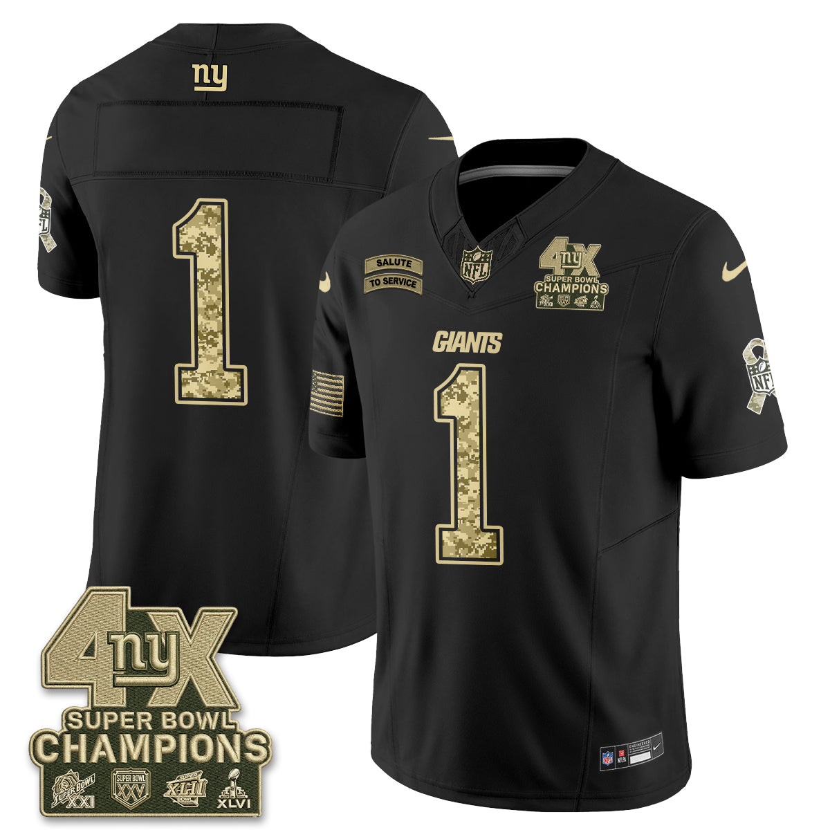 NYG 2026 Salute To Service V2 Vapor Jersey - Stitched (2)