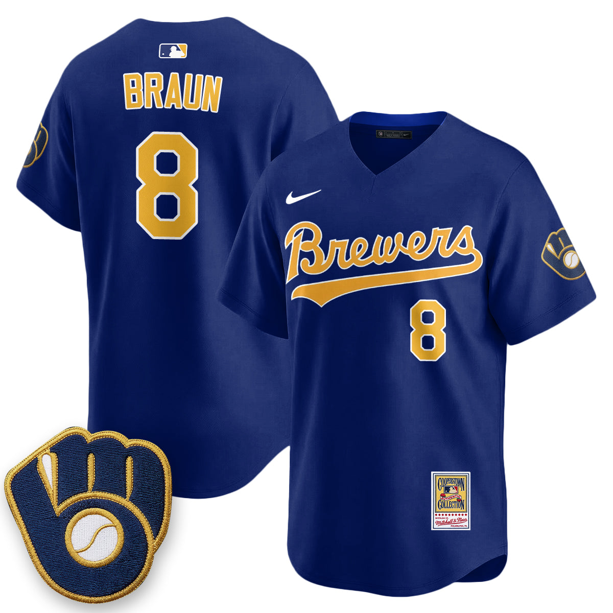Milwaukee Brewers "Legacy Edition" Vapor Jersey - Stitched