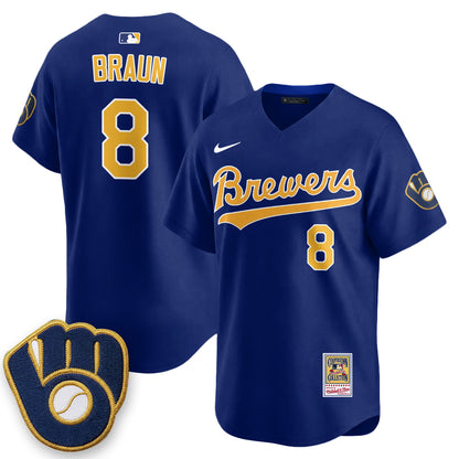 Milwaukee Brewers "Legacy Edition" Vapor Jersey - Stitched