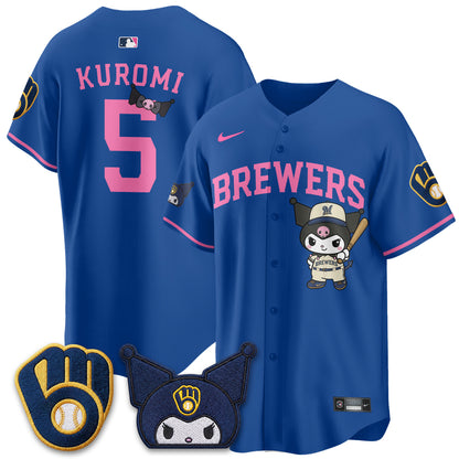 Milwaukee Brewers x  KRM Edition Vapor Jersey - Stitched