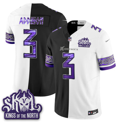 Minnesota Vikings Warrior Split Edition Vapor Jersey - Stitched