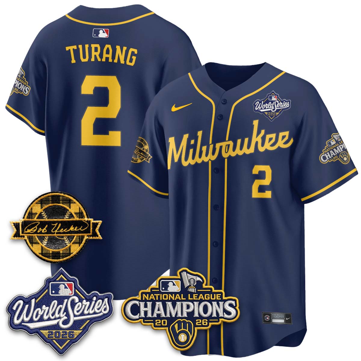 MIL 2026 NL Champions - Uecker Patch Navy Limited Edition - Stitched N1