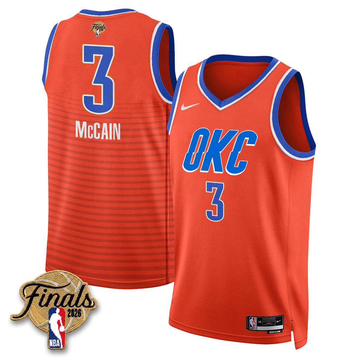 OKC 2026 NBA Western Conference Champions Vapor Jersey V2- Stitched