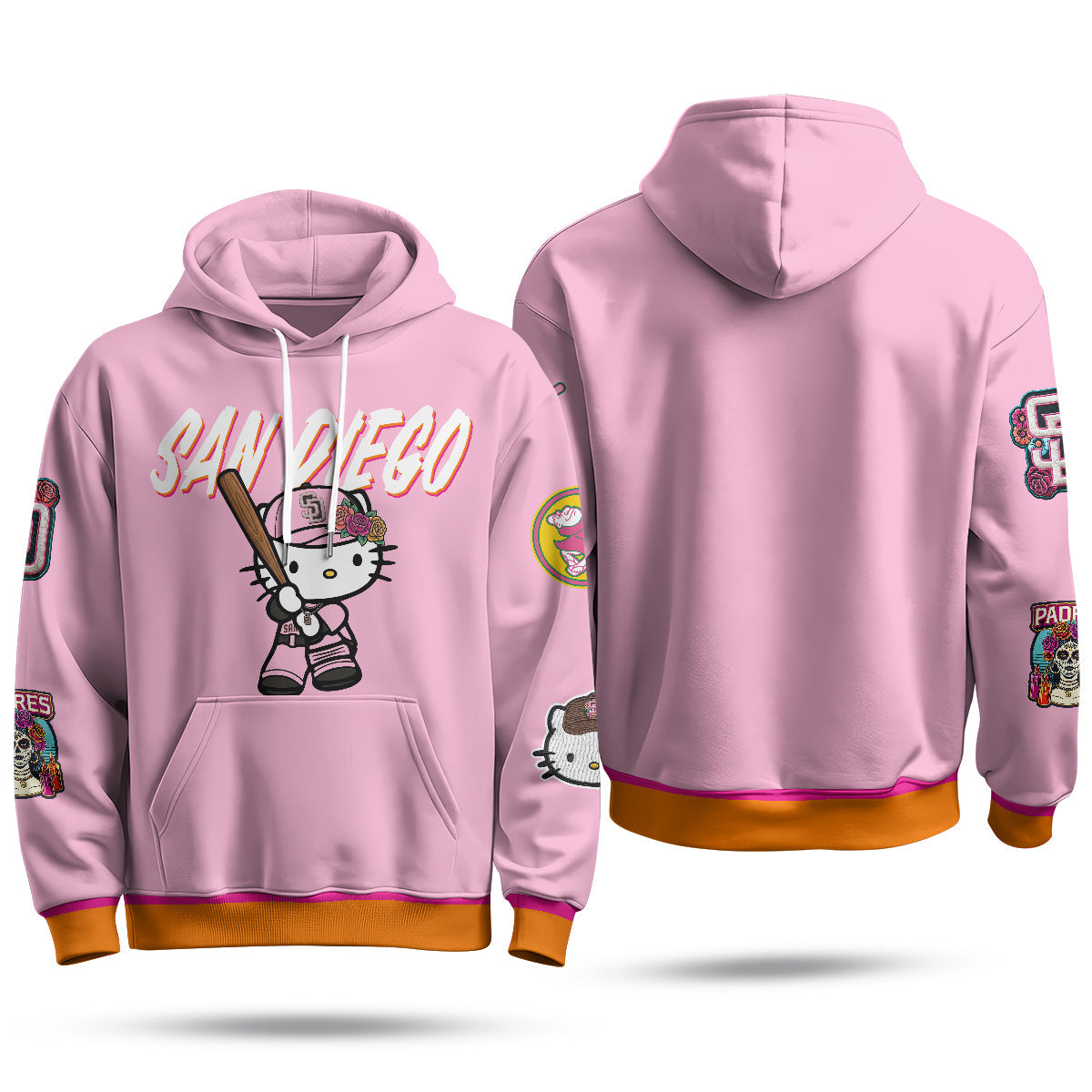SD x Meow KT Fleece Hoodie - Printed