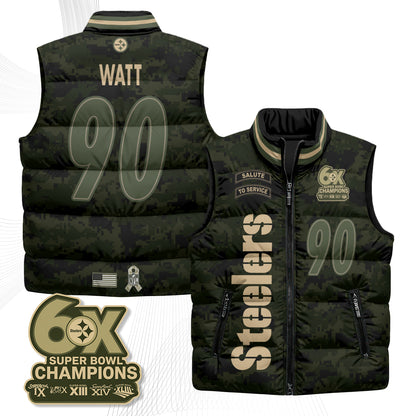 PIT 2026 Salute to Service Puffer Vest - Printed