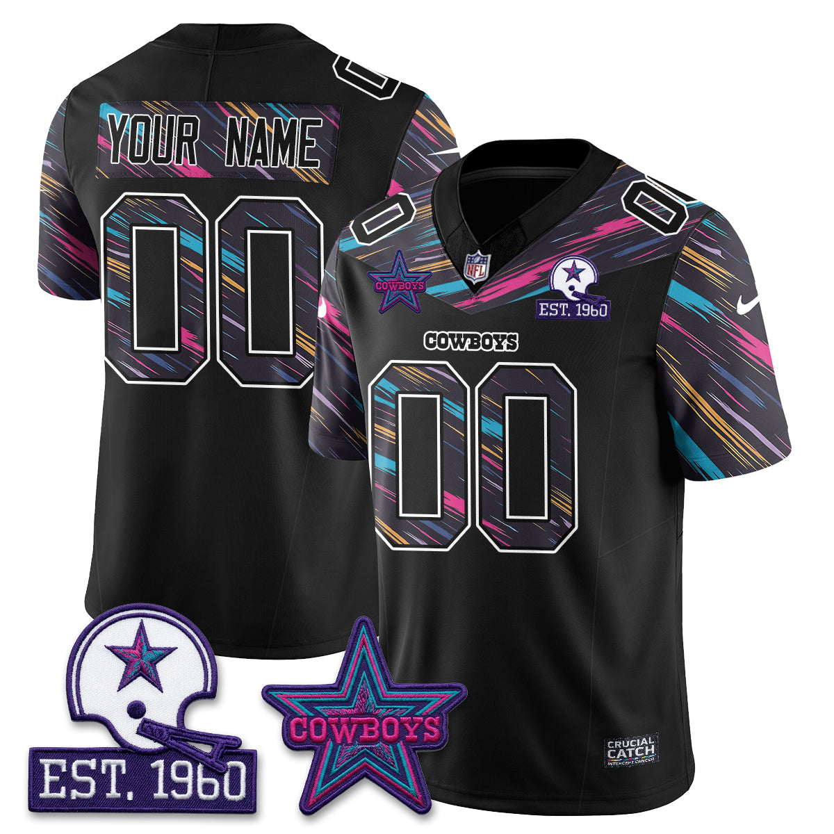 DAL Intercept Cancer 2026 Edition Custom Jersey - Stitched