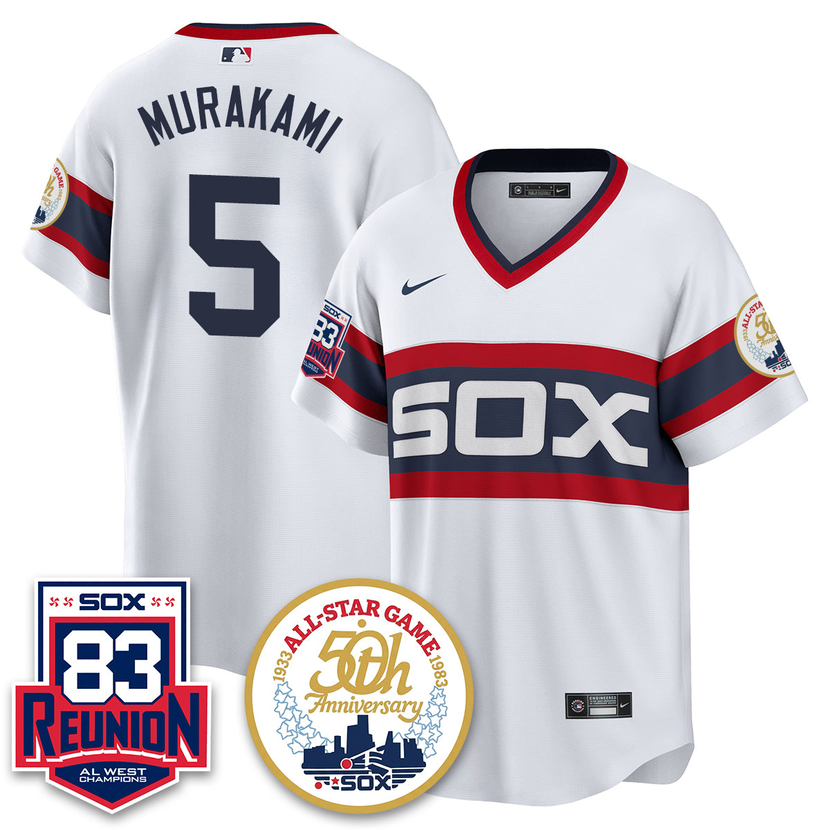 Chicago White Sox Reunion All West Champions Vapor Jersey - Stitched