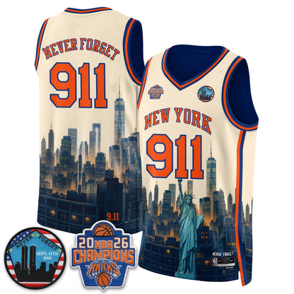 NYK Skyline Never Forget 9/11 Edition Vapor Jersey - Printed
