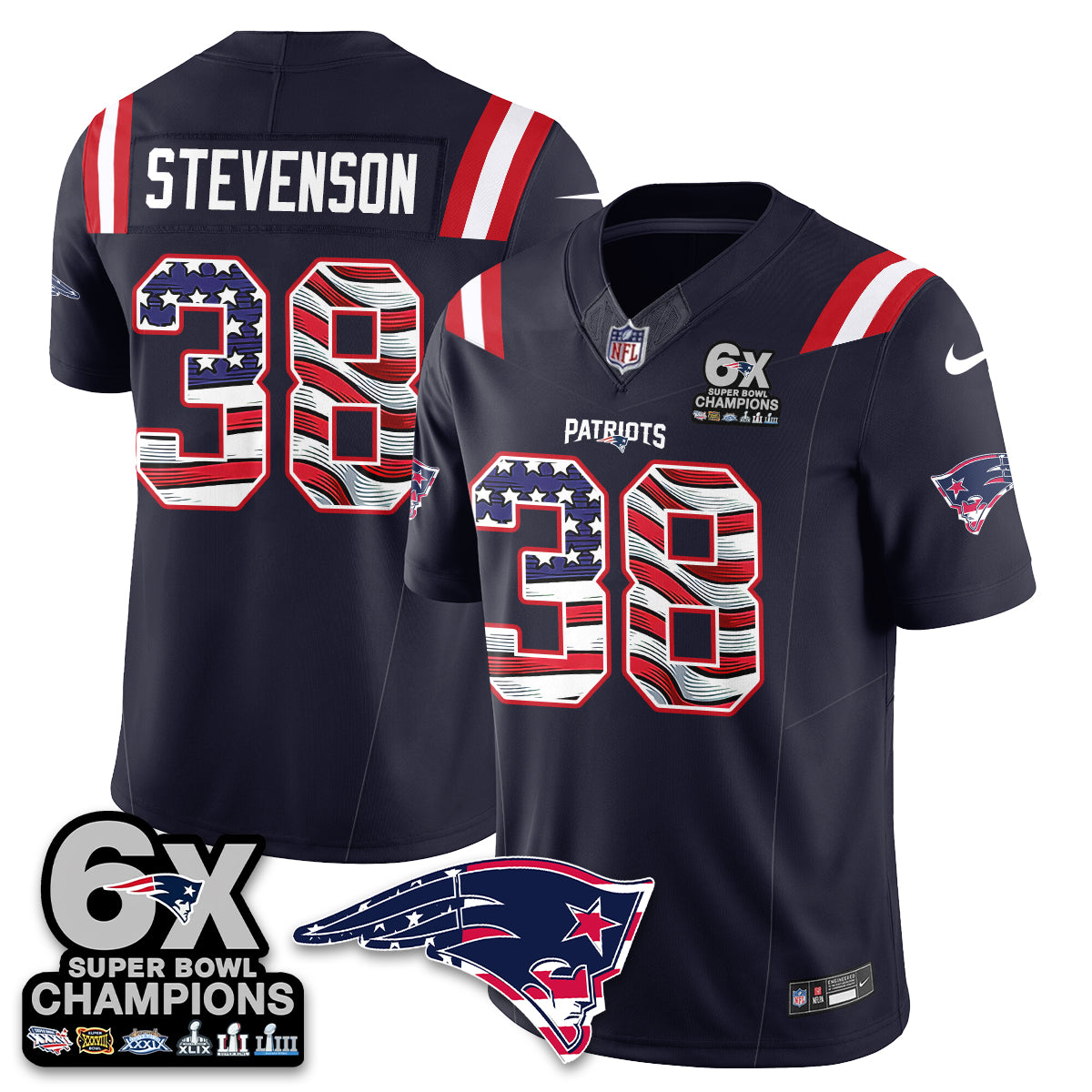 NE America Edition Vapor Jersey V2- Stitched
