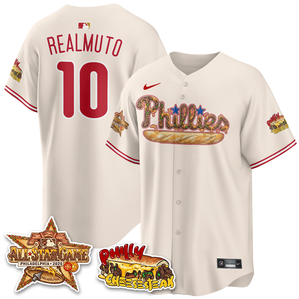 Philadelphia Phillies Cheesesteak Edition Vapor Limited Jersey - Stitched