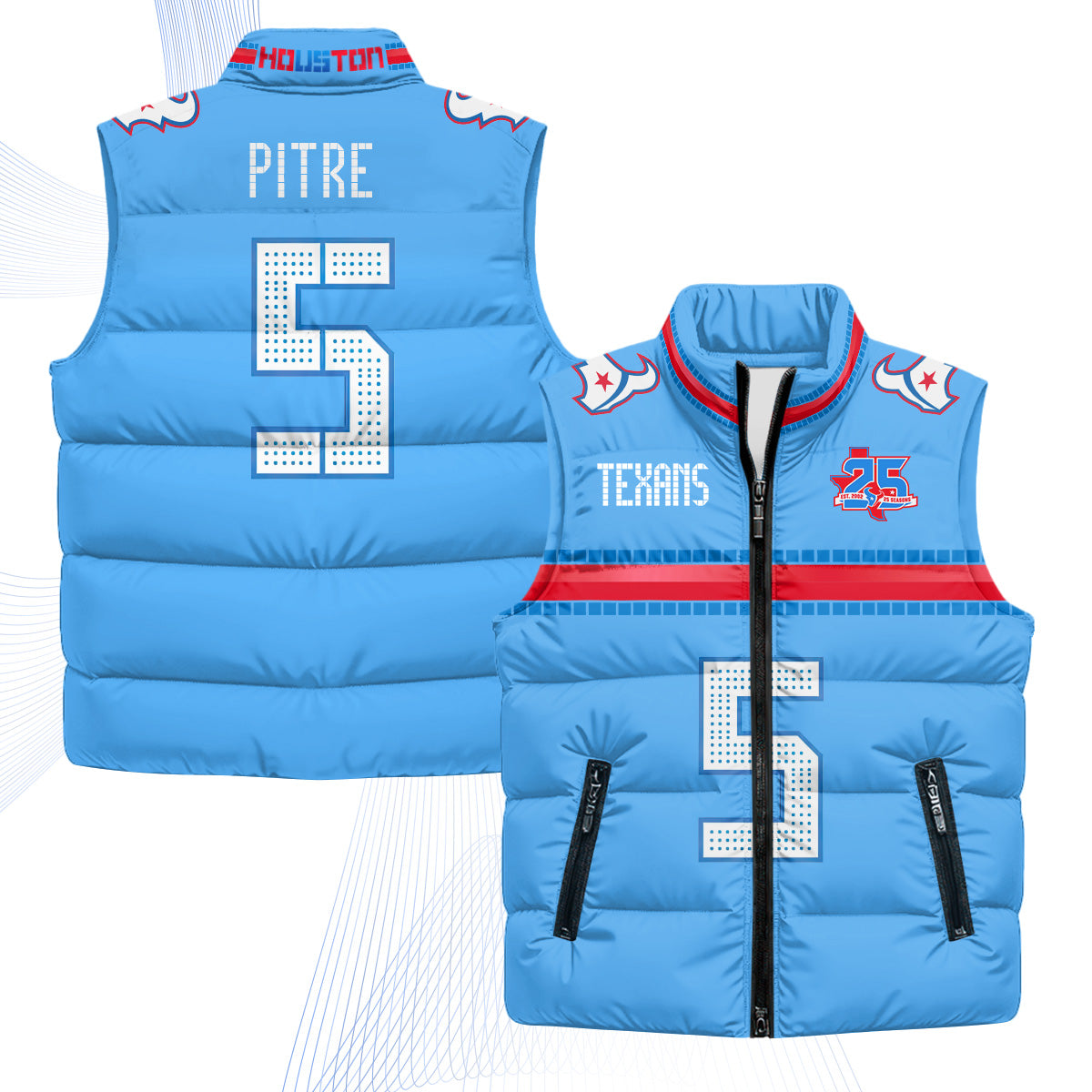 HOU 2026 Rivalries Puffer Vest - Printed